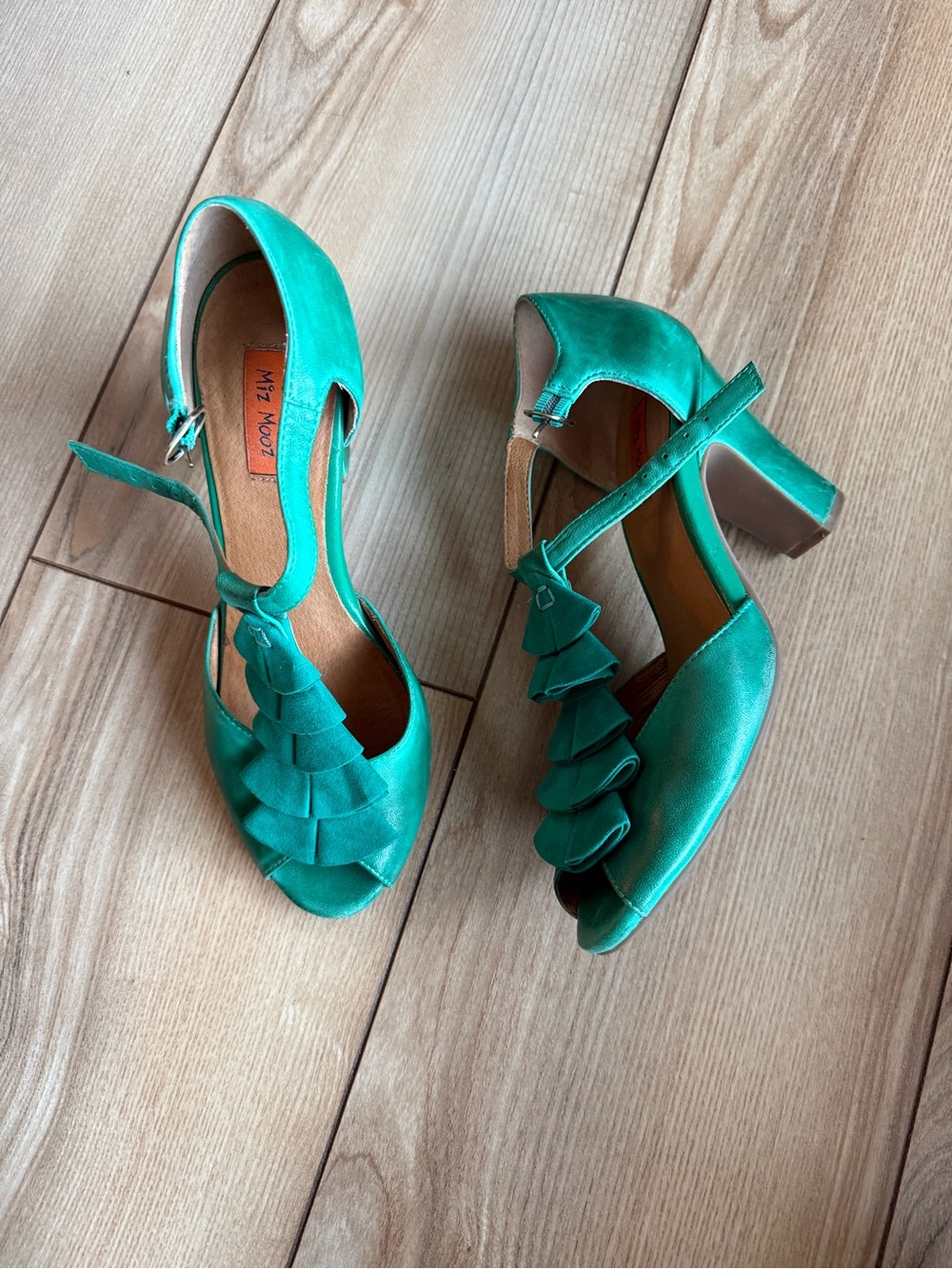 Miz Mooz green Sailor Heels - Picture 4 of 10